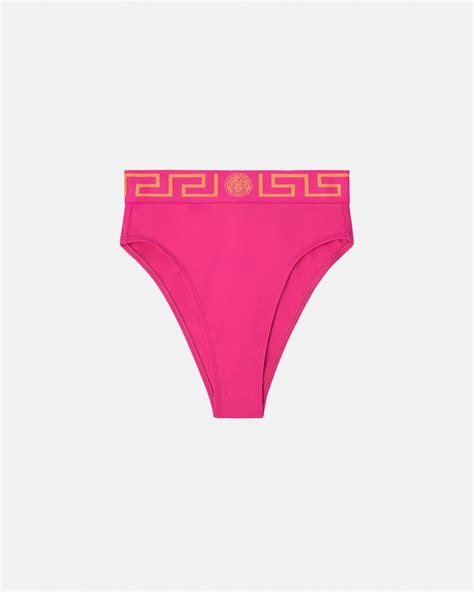 versace women swim|versace high waisted bikini bottom.